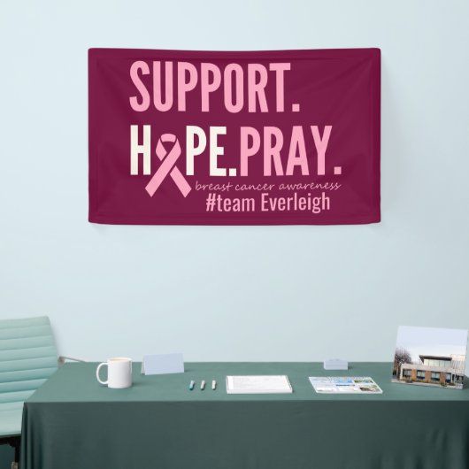 乳がんパーソナライズされたバナー標識 横断幕 (トレードショー)