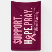 乳がんパーソナライズされたバナー標識 横断幕 (縦)