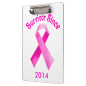 乳がんパーソナライズされたピンクリボンのクリップボード クリップボード (左)