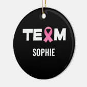 乳がんパーソナライズされた支援チーム認識度  セラミックオーナメント (左)