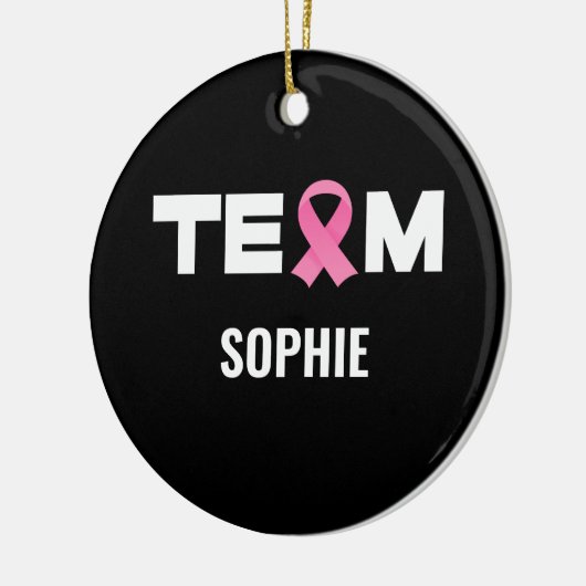 乳がんパーソナライズされた支援チーム認識度  セラミックオーナメント (左)