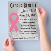 乳がんパーソナライズされた特典型フライヤー チラシ (手)