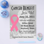 乳がんパーソナライズされた特典型フライヤー チラシ (シングル)