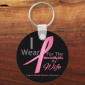 乳がんヒーロー – 妻 キーホルダー (正面)