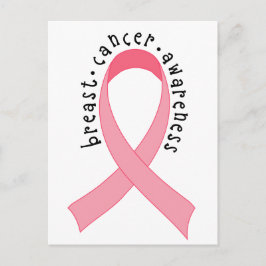 乳がんピンクのリボンはがき ポストカード