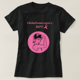 乳がんピンクキックバットウーマンTシャツ Tシャツ