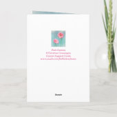 乳がんピンクデイジーのサポート カード (裏面)