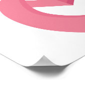 乳がんピンクハートリボン ポスター (角)