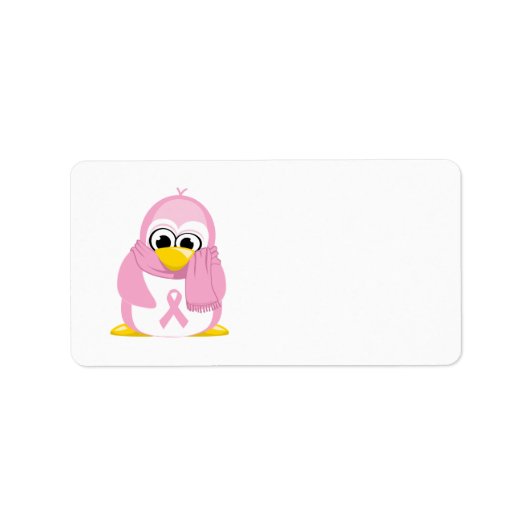 乳がんピンクペンギン ラベル (正面)