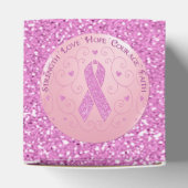 乳がんピンクリボングリッターハート特典ボックス フェイバーボックス (上部)