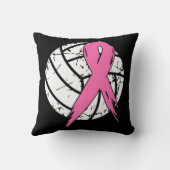 乳がんピンクリボンバレーボール認識度Cos クッション (裏面)