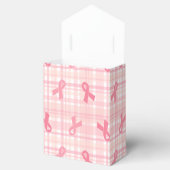 乳がんピンクリボンプレイドパターン フェイバーボックス (オープン)