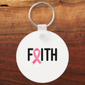 乳がんピンクリボン乳がん女性戦士 キーホルダー (正面)