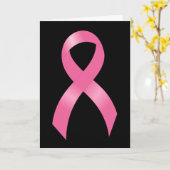乳がんピンクリボン カード (黄色い花)