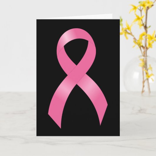 乳がんピンクリボン カード (黄色い花)