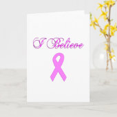 乳がんピンクリボン カード (黄色い花)