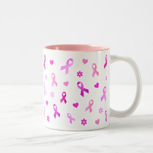 乳がんピンクリボン ツートーンマグカップ (右)
