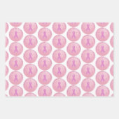 乳がんピンクリボン ラッピングペーパーシート (正面)