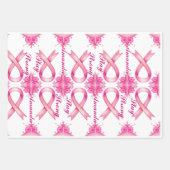 乳がんピンクリボン ラッピングペーパーシート (正面2)
