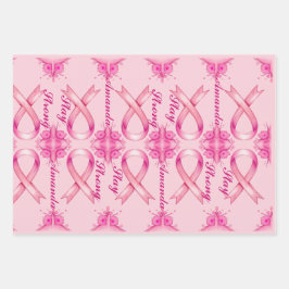 乳がんピンクリボン ラッピングペーパーシート