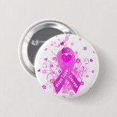 乳がんピンクリボン 缶バッジ (正面&裏面)