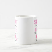 乳がんピンクリボン 闘う人々を応援する コーヒーマグカップ (中央)