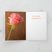 乳がんピンクローズ カード (内部)