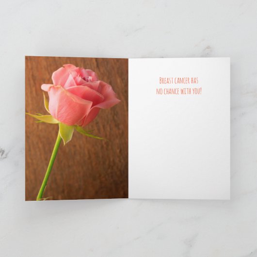 乳がんピンクローズ カード (内部)