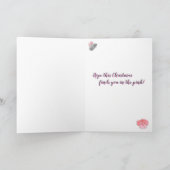 乳がんプレイドクリスマステディベア シーズンカード (内部)