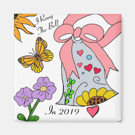 乳がんベルとリボン マグネット