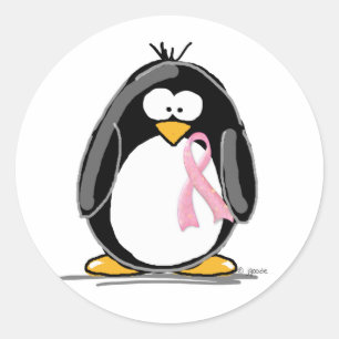 乳がんペンギン ラウンドシール