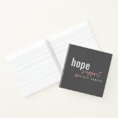 乳がんホープがノートブック誌をサポート ノートブック (内部)