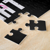 乳がんボクシング手袋彼女は私の戦いwom ジグソーパズル (側面)