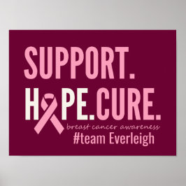 乳がんポスカスタムタパーソナライズされたプリント ポスター