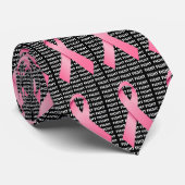 乳がんリボンと闘う ネクタイ (ロール)