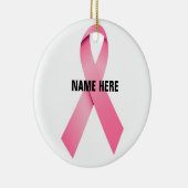 乳がんリボンの献上品 セラミックオーナメント (右)