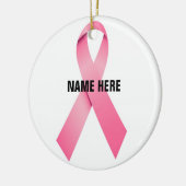 乳がんリボンの献上品 セラミックオーナメント (左)