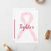 乳がんリボン戦闘機ノートカード ノートカード (正面/裏面インサイチュ)