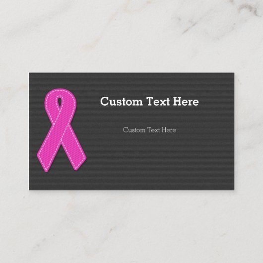 乳がんリボン標準名刺 名刺 (裏面)