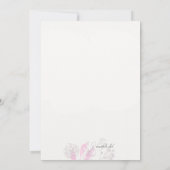 乳がんリボン水彩招待状 招待状 (裏面)