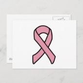 乳がんリボン ポストカード (正面/裏面)