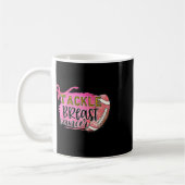 乳がん予防に取り組む乳がん足踏み コーヒーマグカップ (左)