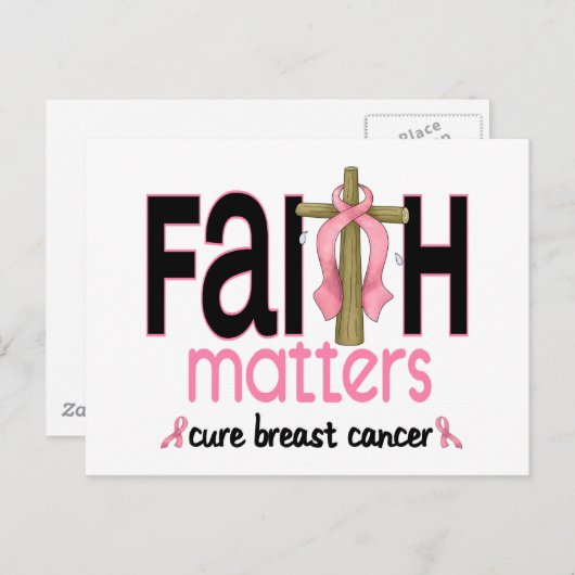 乳がん信仰は十字架に関する1 ポストカード (正面/裏面)