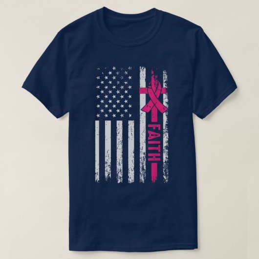 乳がん信仰乳がん認識度症 Tシャツ (デザイン正面)
