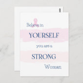 乳がん勇気付けられる葉書 ポストカード (正面/裏面)