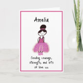 乳がん勇気付けられる カード (正面)