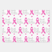 乳がん包装紙シート ラッピングペーパーシート (正面)