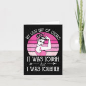 乳がん化学療法Suの私の最後の日 カード (正面)