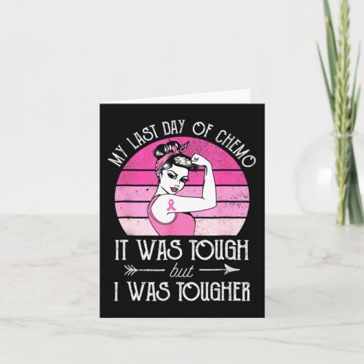 乳がん化学療法Suの私の最後の日 カード (正面)