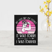 乳がん化学療法Suの私の最後の日 カード (黄色い花)